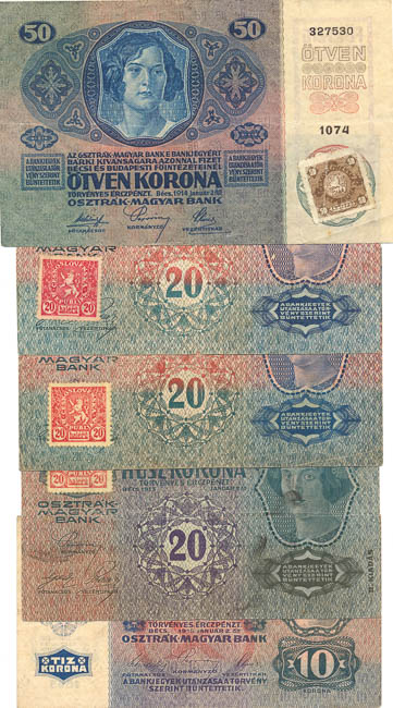 Banknotes (5 pcs) - front