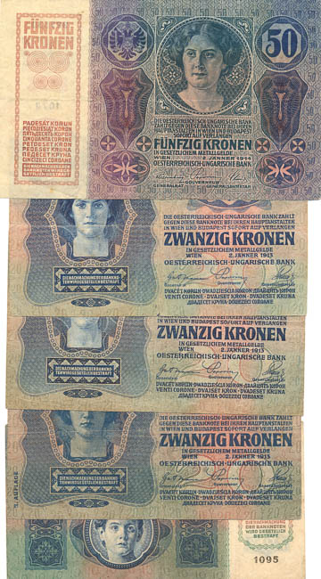 Banknotes (5 pcs) - back