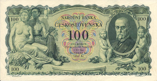 100 Koruna 1931 Jb - back