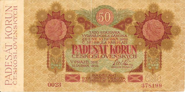 50 Koruna 1919 s. 0023 - front