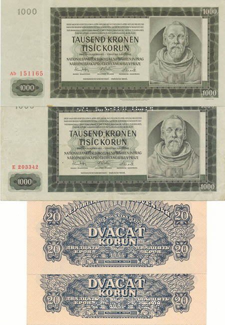 Banknotes (4 pcs) - front