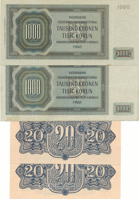 Banknotes (4 pcs) - back
