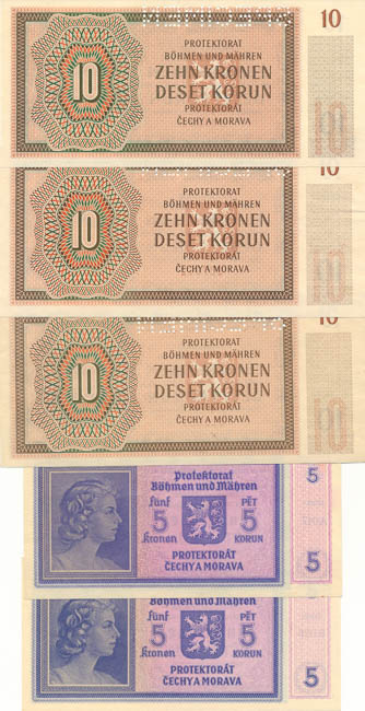 Banknotes (5 pcs) - back