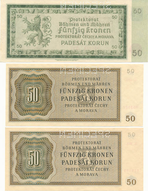 Banknotes (3 pcs) - back