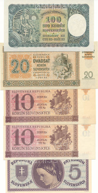 Banknotes (5 pcs) - back