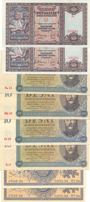 Banknotes (15 pcs) - back