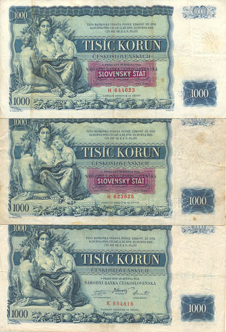 Banknotes (6 pcs) - front