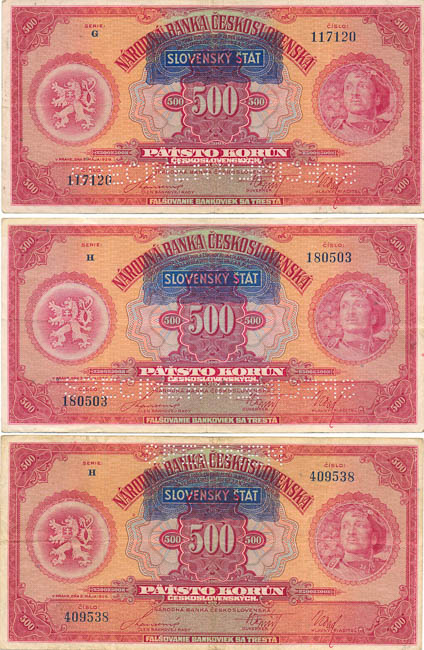 Banknotes (6 pcs) - back