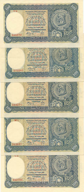 Banknotes (11 pcs) - back