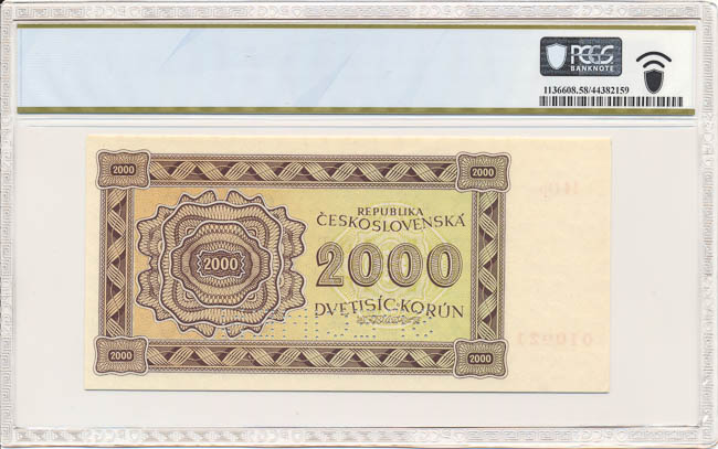 2000 K 1945 14 Op (perforovaná) - reverz