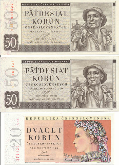 Banknotes (3 pcs) - front