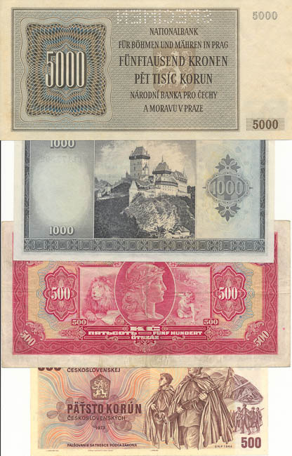Banknotes (4 pcs) - back