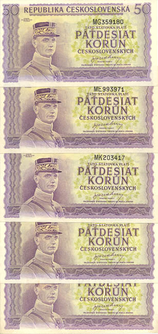 50 Kčs 1945 (11 ks) - reverz