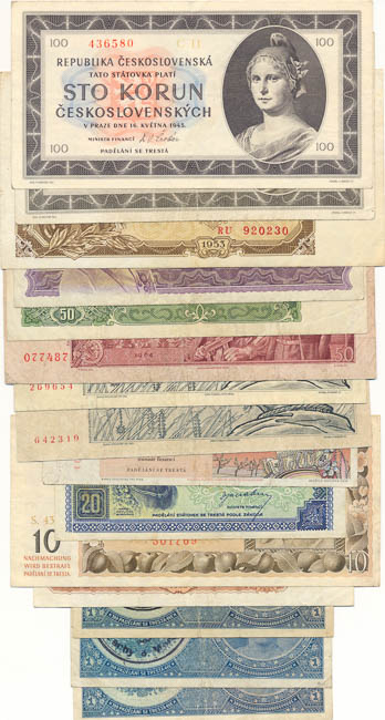 Banknotes (22 pcs) - front