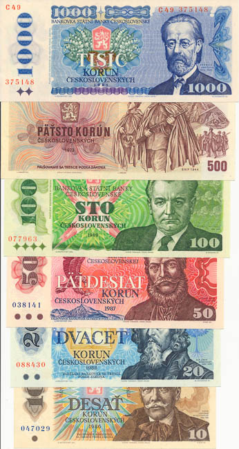Banknotes (6 pcs) - front