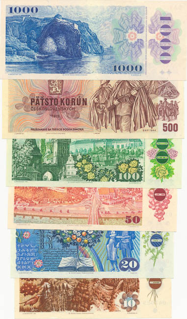 Banknotes (6 pcs) - back
