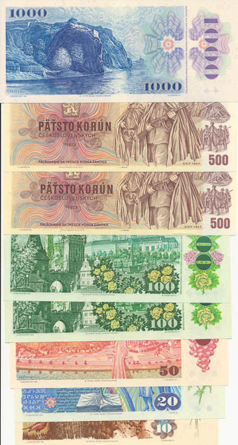 Banknotes (8 pcs) - back