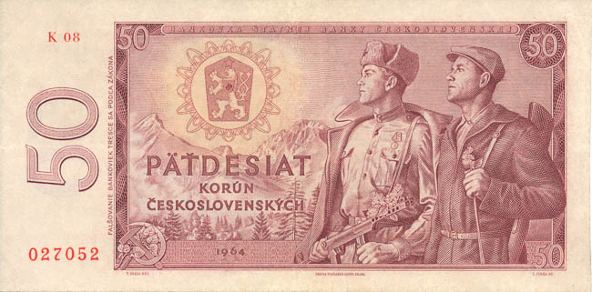 50 Kčs 1964 K 08 - averz