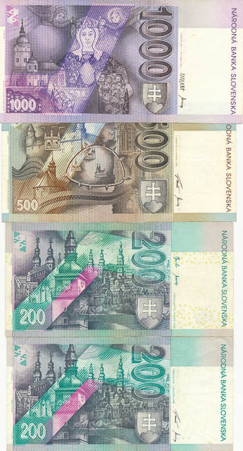Banknotes (4 pcs) - back