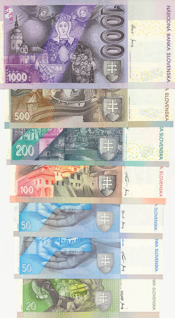 Banknotes (7 pcs) - back