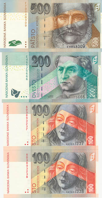 Banknotes (4 pcs) - front