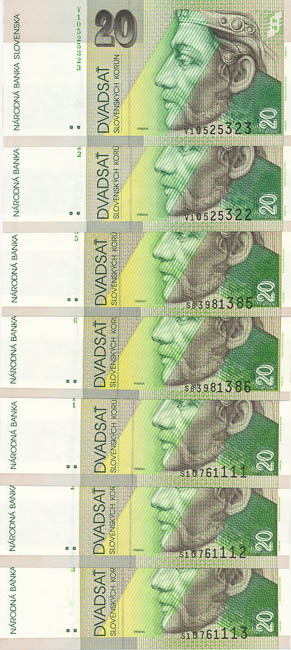 Banknotes (13 pcs) - back