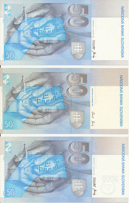 50 Koruna (3 pcs) - back
