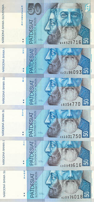 50 Koruna (6 pcs) - front