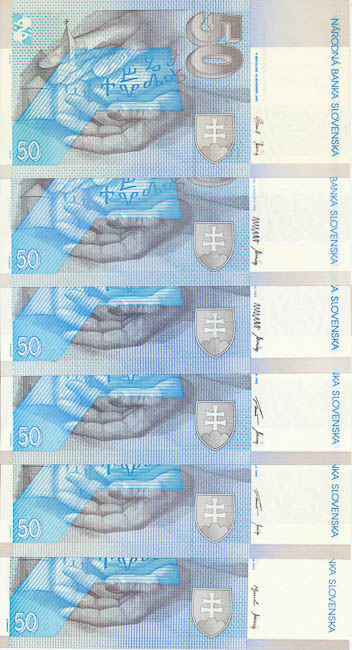 50 Koruna (6 pcs) - back