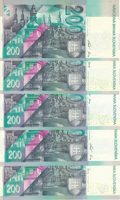 200 Koruna (5 pcs) - back