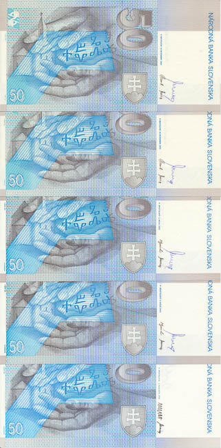 Banknotes (5 pcs) - back
