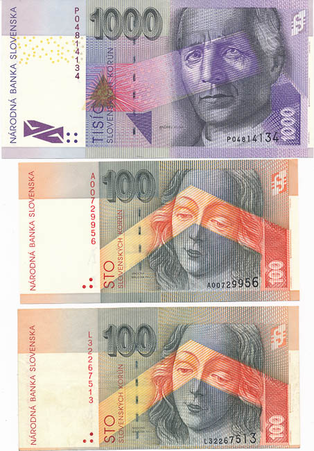 Banknotes (3 pcs) - front