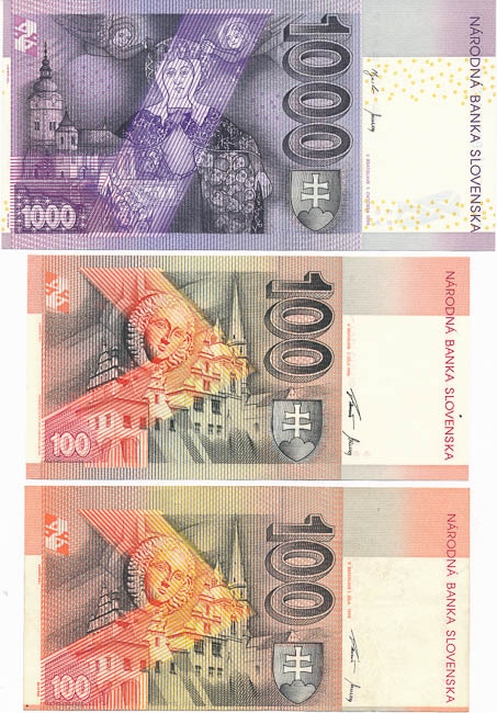Banknotes (3 pcs) - back