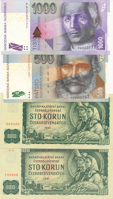 Banknotes (8 pcs) - front