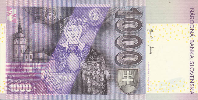 1000 Koruna 1999 G - back