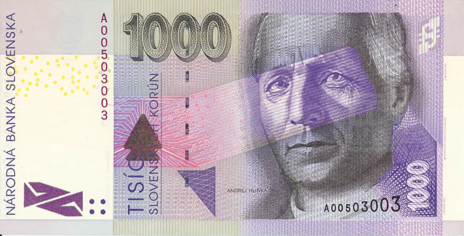 1000 Koruna 2002 A - front