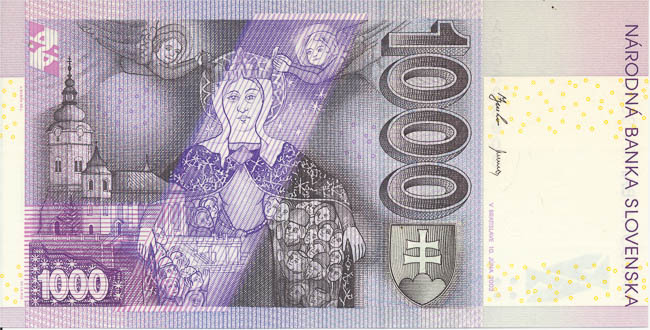 1000 Koruna 2002 A - back