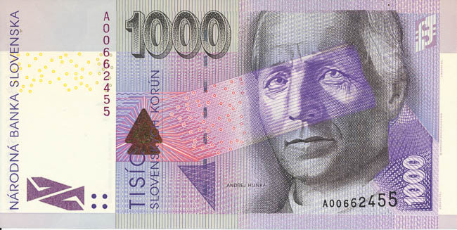 1000 Koruna 2005 A - front