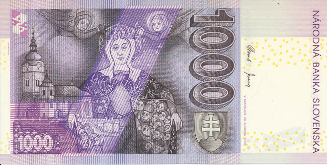 1000 Koruna 2005 A - back