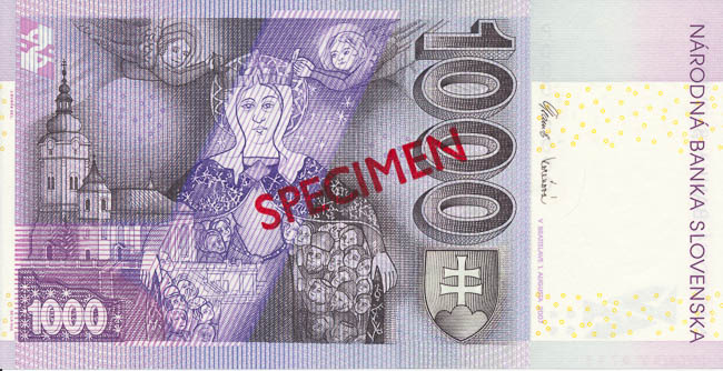 1000 Koruna 2007 P (annulus) - back