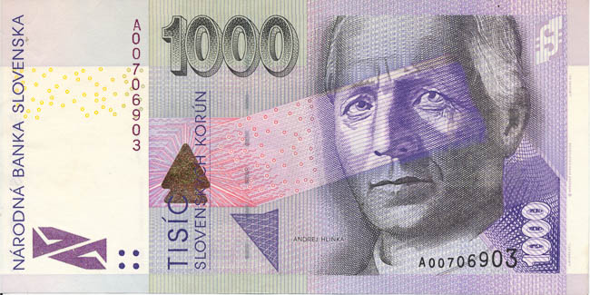 1000 Koruna 2007 A - front