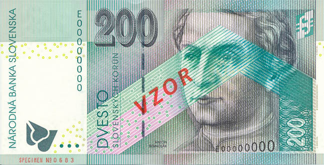 200 Koruna 1999 E (annulus) - front