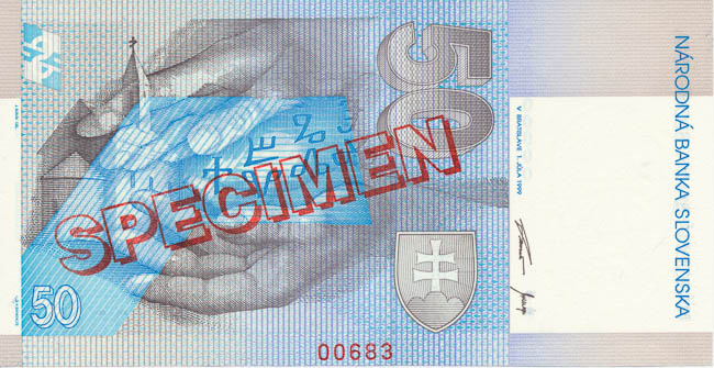 50 Koruna 1999 C (annulus) - back