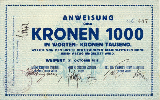 100 Korona 1918 - averz