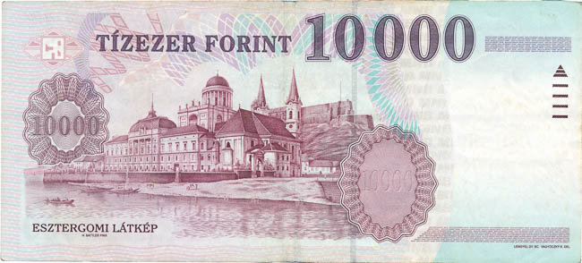 10 000 Forint 2003 AA - back