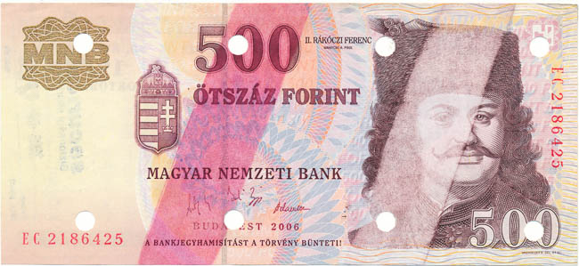 500 Forint 2006 EC (misprint) - front