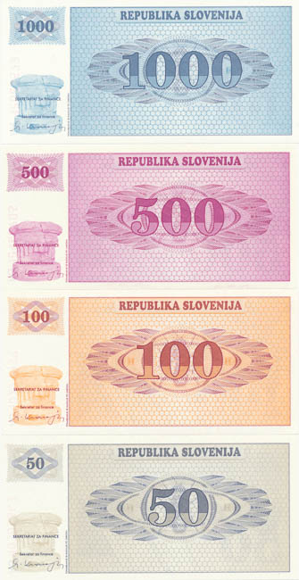 Bankovky (8 ks) - reverz