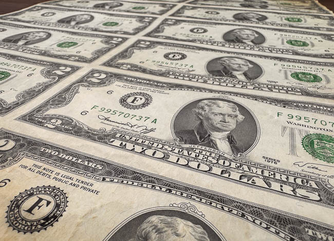 2 Dollars 1976 (16 pcs) - front