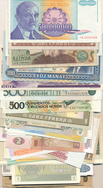 Banknotes (88 pcs) - back