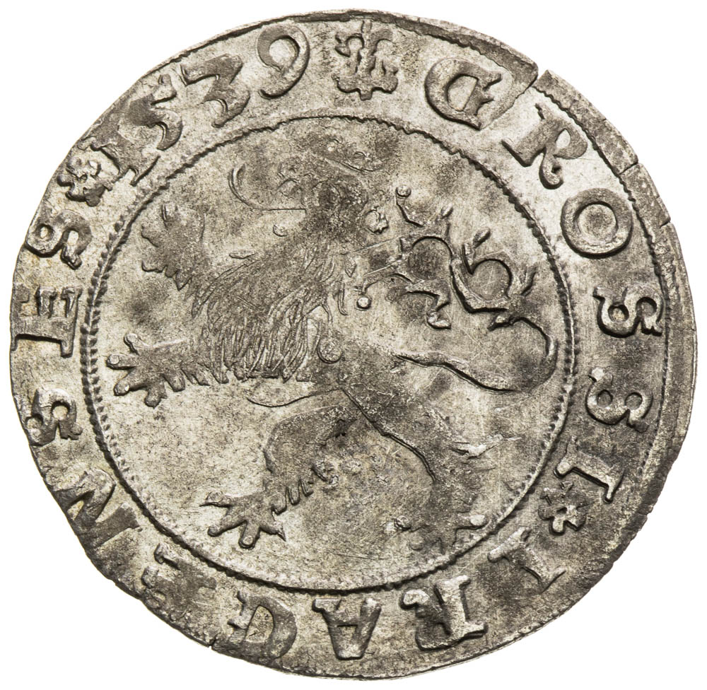 Prague Groschen 1539 - back